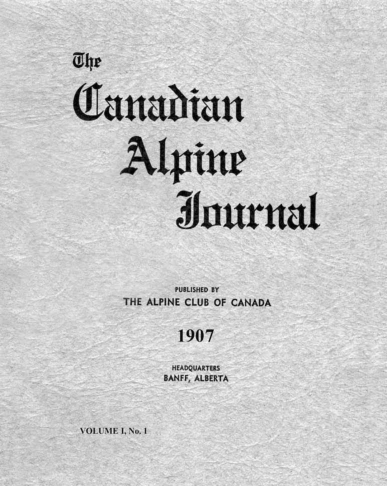 Canadian Alpine Journal 1907 cover